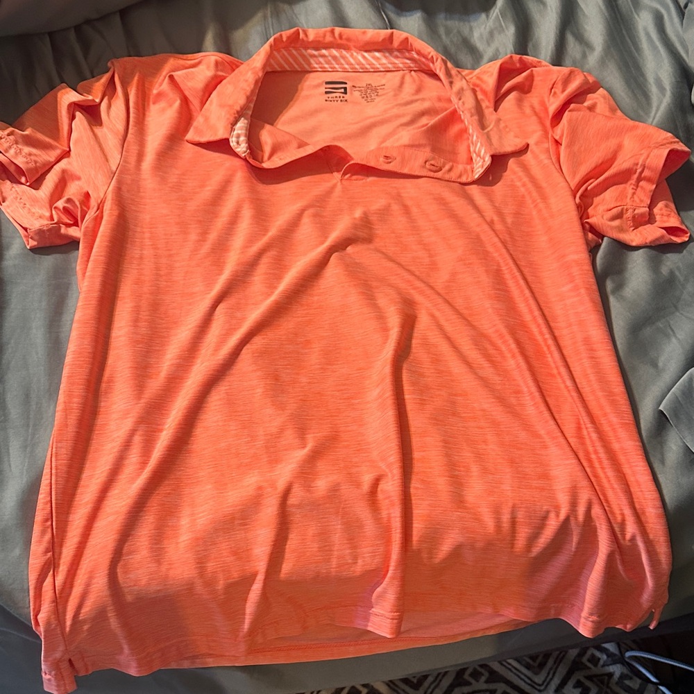 Men's Performance Polo - Coral